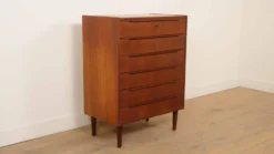 Commode danoise vintage | Teck | 6 tiroirs | 100 cm