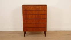 Commode danoise vintage | Teck | 6 tiroirs | 106 cm
