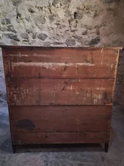 Commode de magasin peinte ancienne française, peuplier et pin, vers 1850–1900