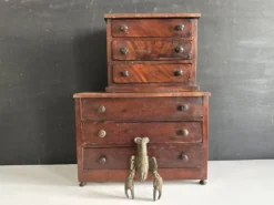 Commode de maîtrise miniature en bois, XIXe siècle