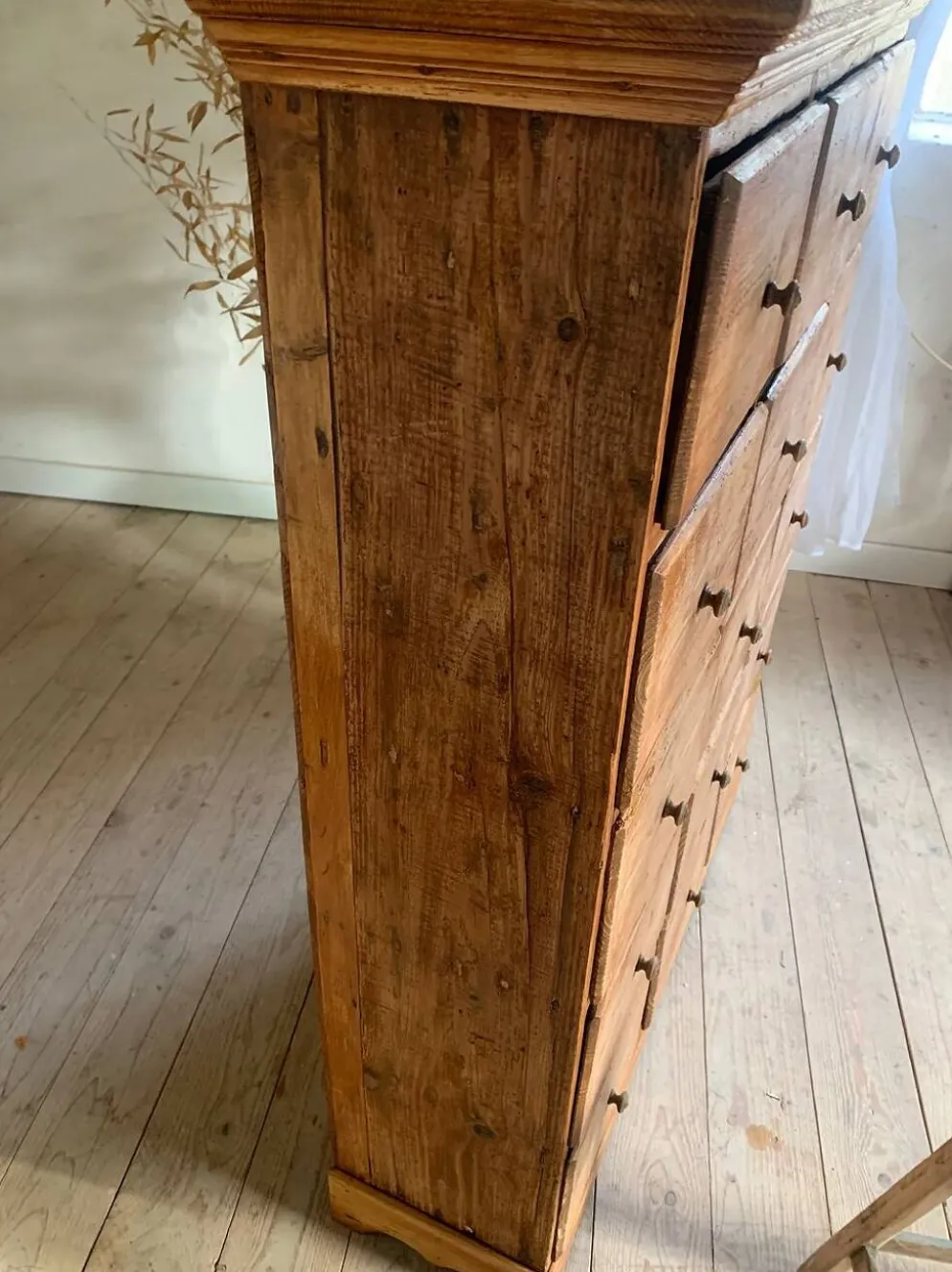 Commode de mercerie, meuble de métier vintage