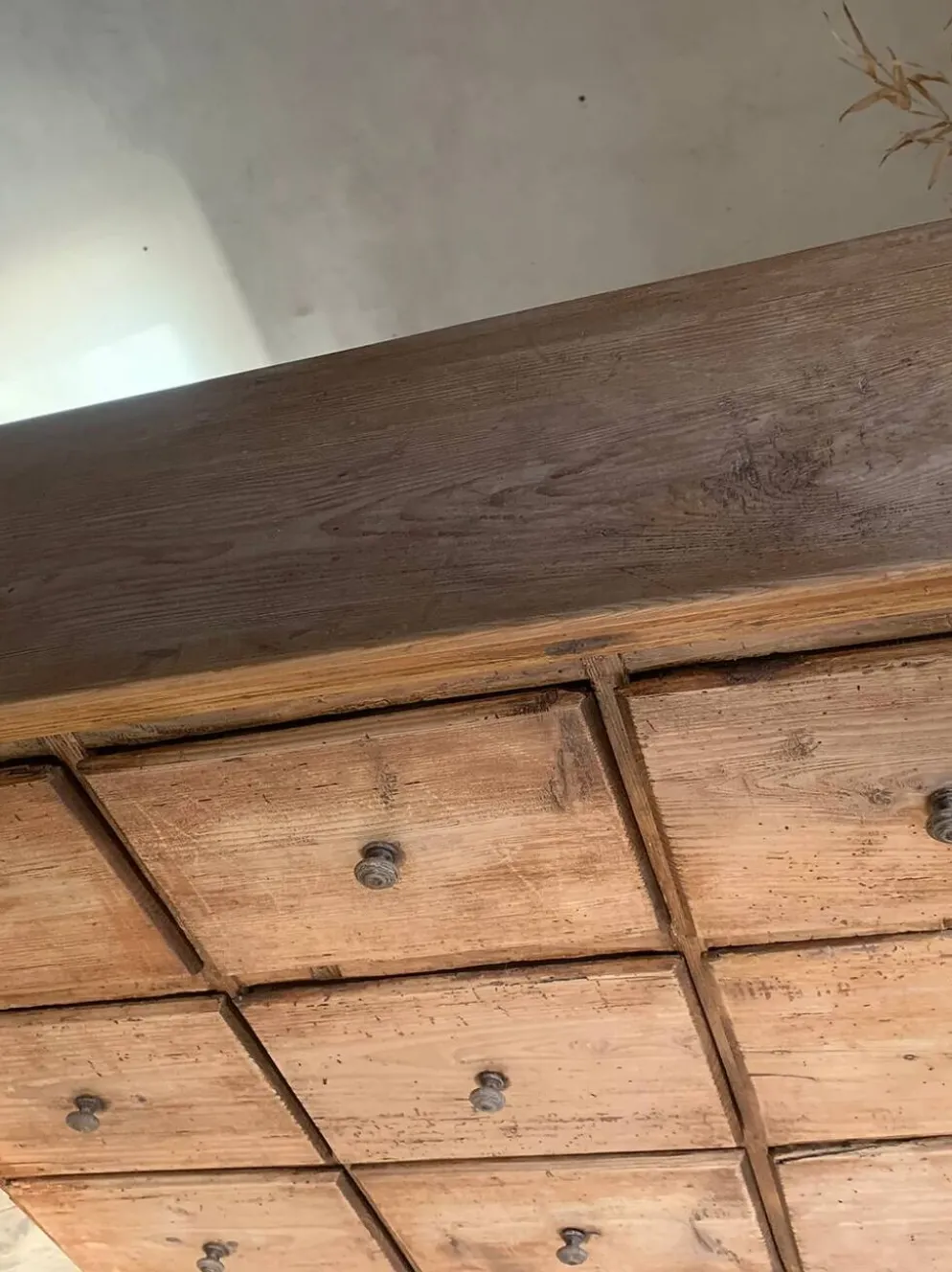 Commode de mercerie, meuble de métier vintage
