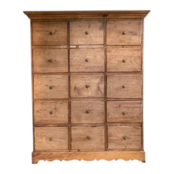 Commode de mercerie, meuble de métier vintage