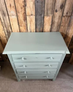 Commode de style Art Déco verte (rénovée)