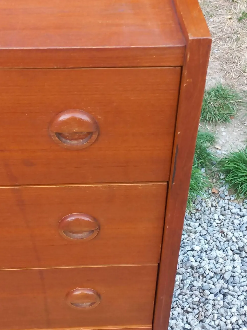 Commode de style scandinave en teck des années 70 4 tiroirs