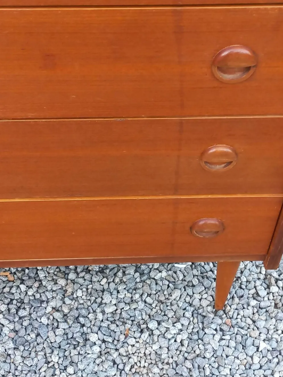 Commode de style scandinave en teck des années 70 4 tiroirs