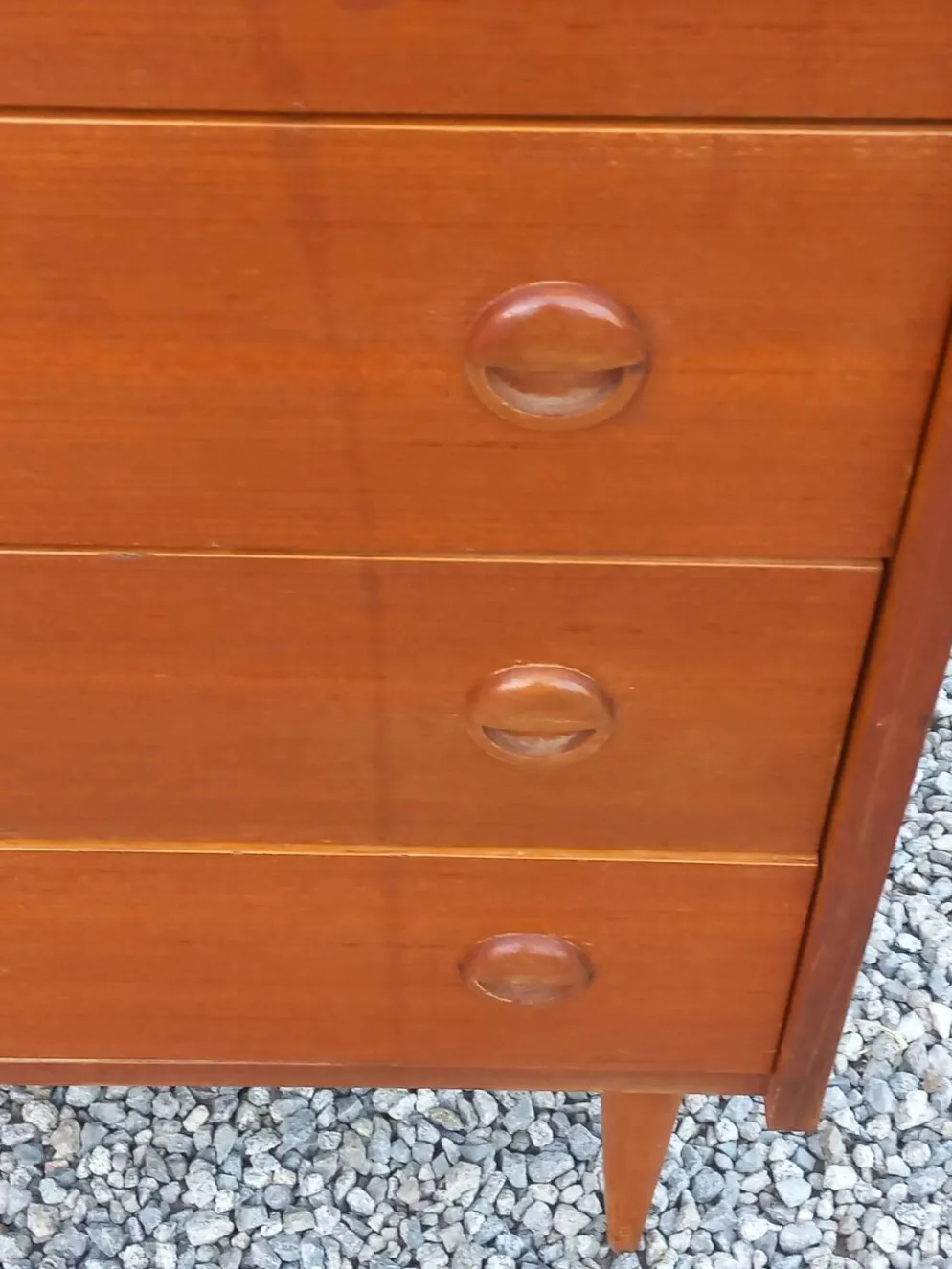 Commode de style scandinave en teck des années 70 4 tiroirs
