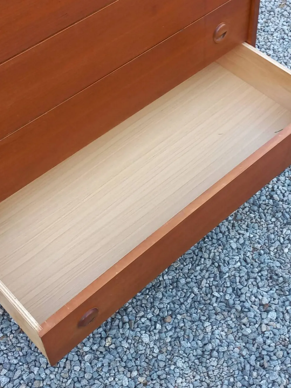 Commode de style scandinave en teck des années 70 4 tiroirs