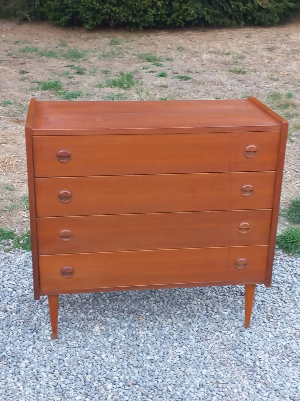 Commode de style scandinave en teck des années 70 4 tiroirs