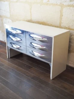 Commode DF-2000 de Raymond Loewy – chromée – Design Space Age age