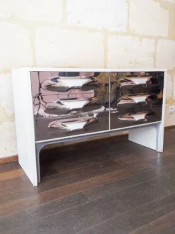 Commode DF-2000 de Raymond Loewy – chromée – Design Space Age age