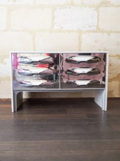 Commode DF-2000 de Raymond Loewy – chromée – Design Space Age age