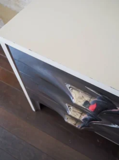 Commode DF-2000 de Raymond Loewy – chromée – Design Space Age age