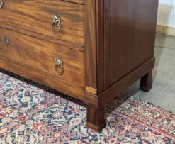 Commode Empire en acajou et dessus marbre XIXème