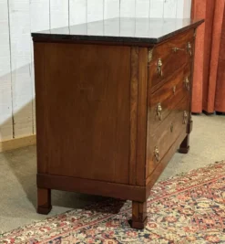 Commode Empire en acajou et dessus marbre XIXème