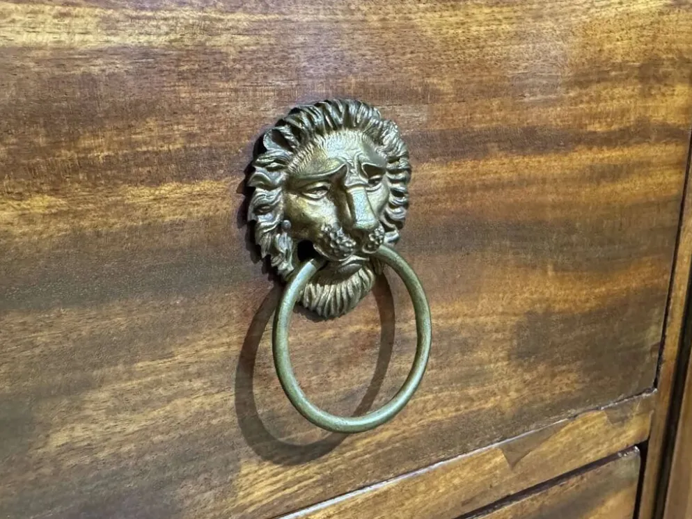 Commode Empire en acajou et dessus marbre XIXème