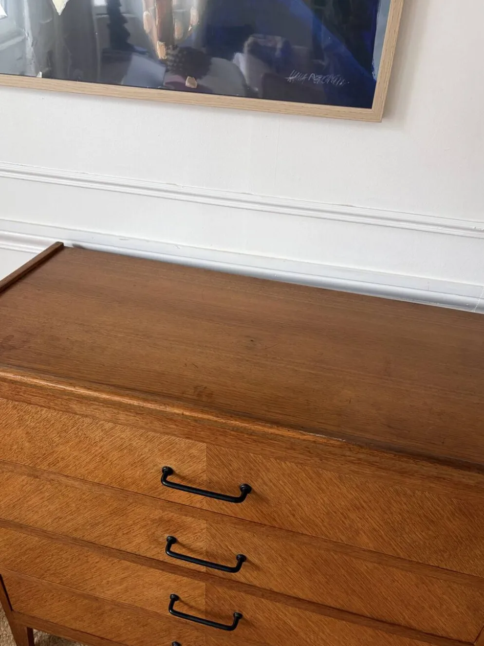 Commode en chêne années 50/60 vintage
