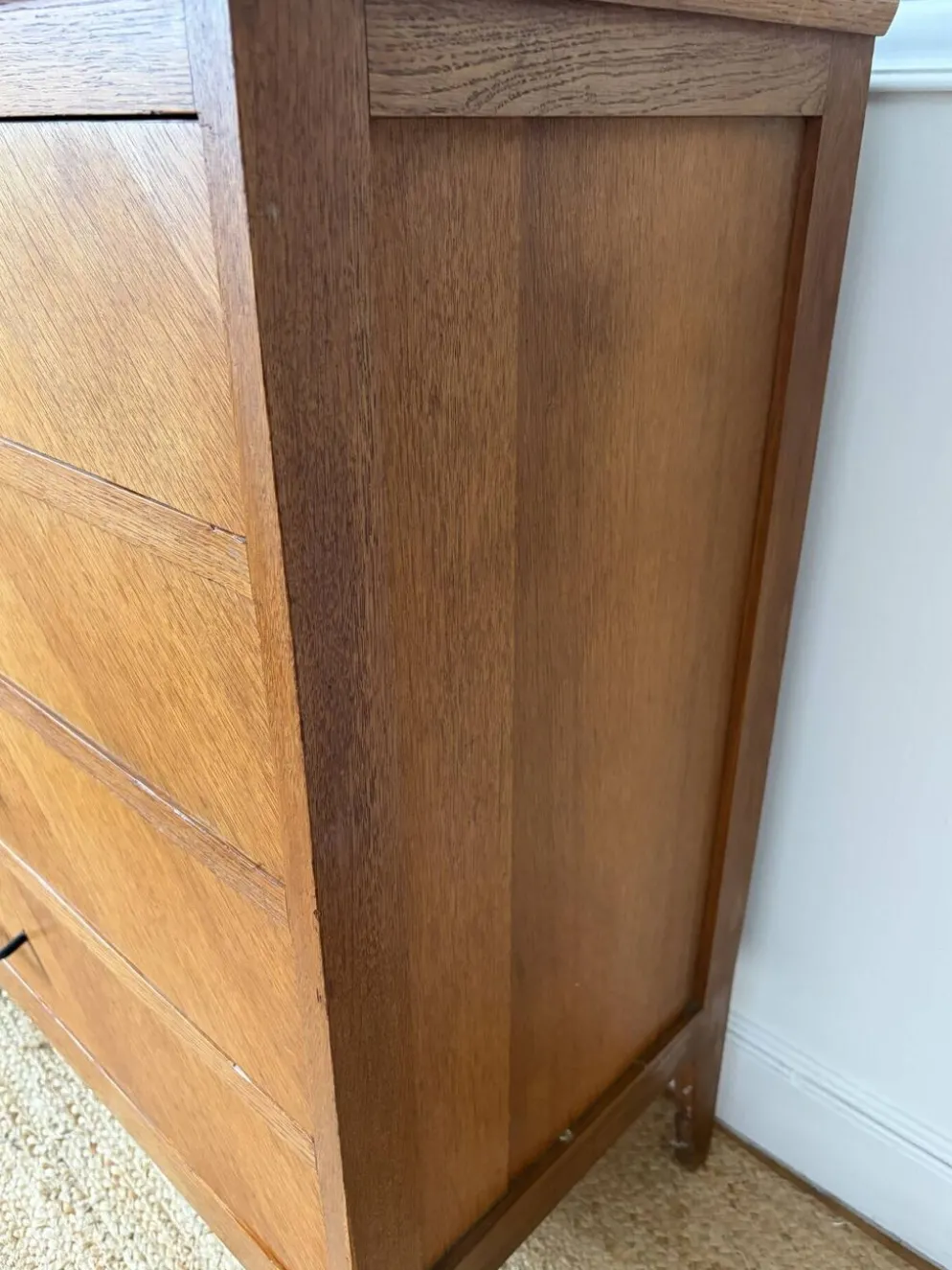 Commode en chêne années 50/60 vintage