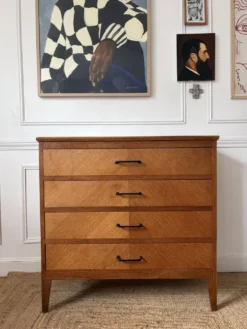 Commode en chêne années 50/60 vintage