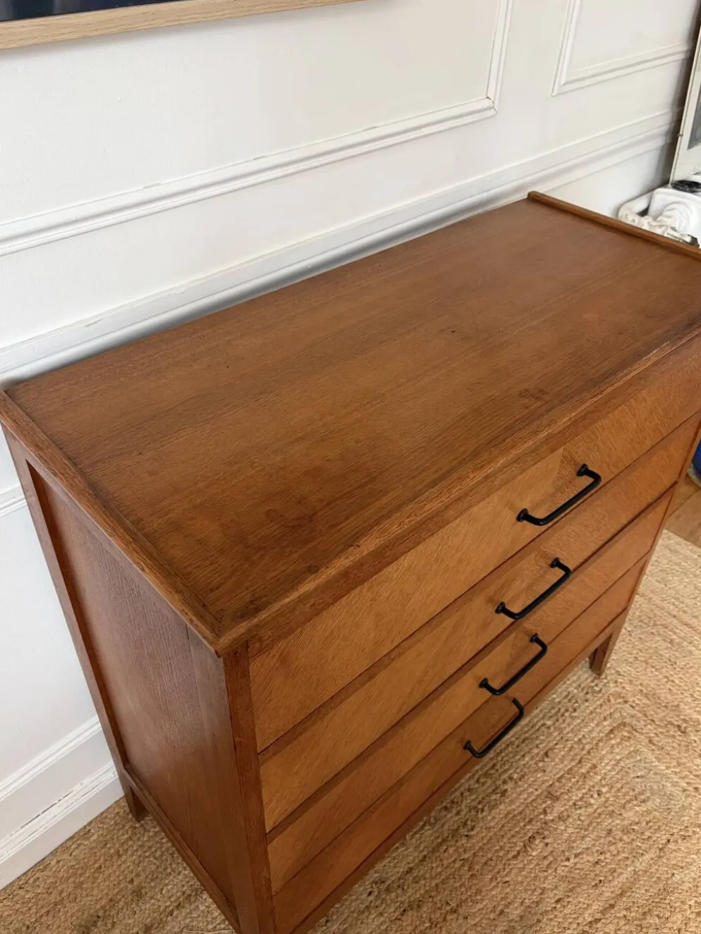 Commode en chêne années 50/60 vintage