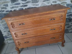Commode en chêne style Louis xv