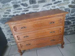 Commode en chêne style Louis xv