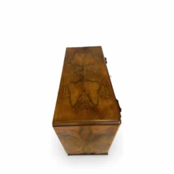 Commode en noyer burl art déco italien, années 1940