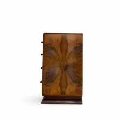 Commode en noyer burl art déco italien, années 1940