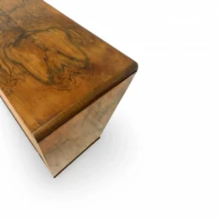 Commode en noyer burl art déco italien, années 1940