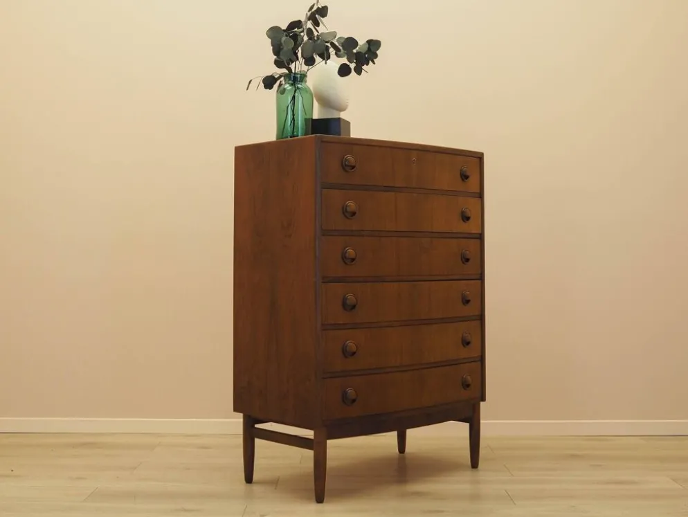 Commode en noyer, design danois, années 1960, designer : Kai Kristiansen