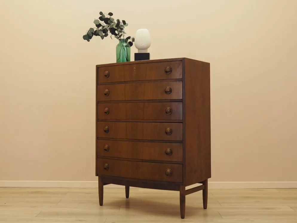 Commode en noyer, design danois, années 1960, designer : Kai Kristiansen