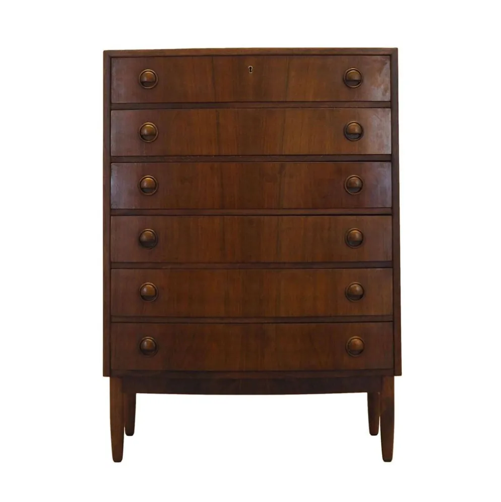 Commode en noyer, design danois, années 1960, designer : Kai Kristiansen