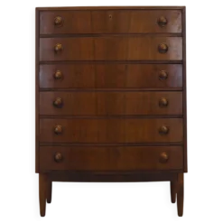 Commode en noyer, design danois, années 1960, designer : Kai Kristiansen