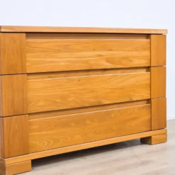 Commode en orme Maison Regain, années 1980