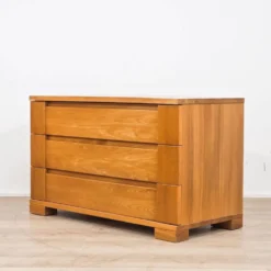 Commode en orme Maison Regain, années 1980