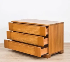 Commode en orme Maison Regain, années 1980