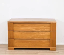 Commode en orme Maison Regain, années 1980