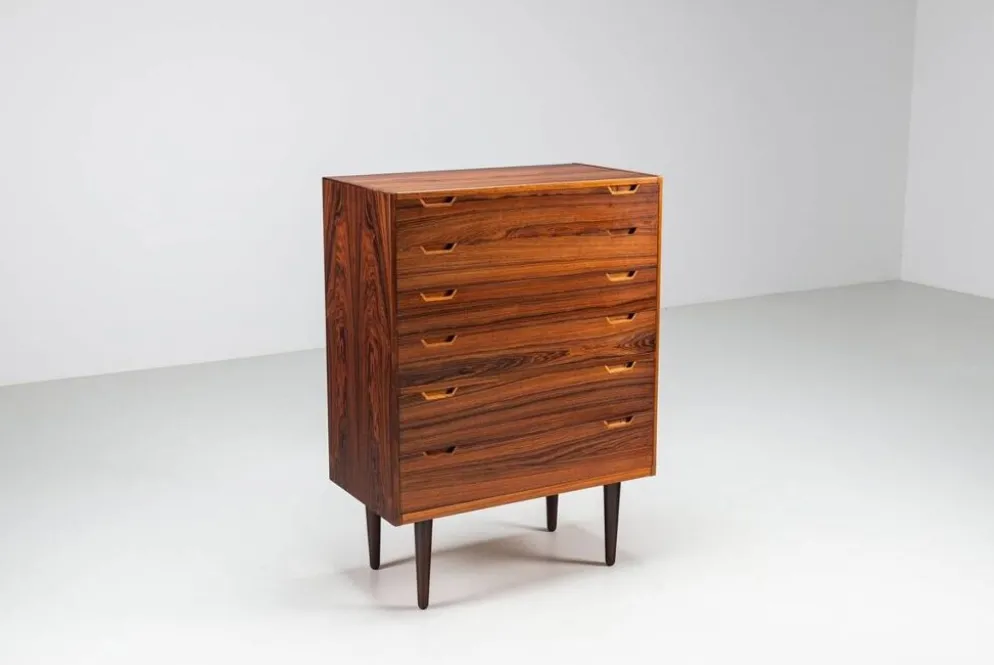 Commode en palissandre Svend Langkilde Langkilde Mobler Danemark 1960