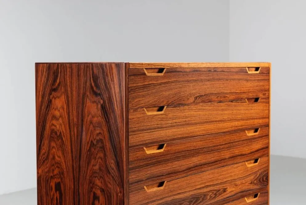 Commode en palissandre Svend Langkilde Langkilde Mobler Danemark 1960