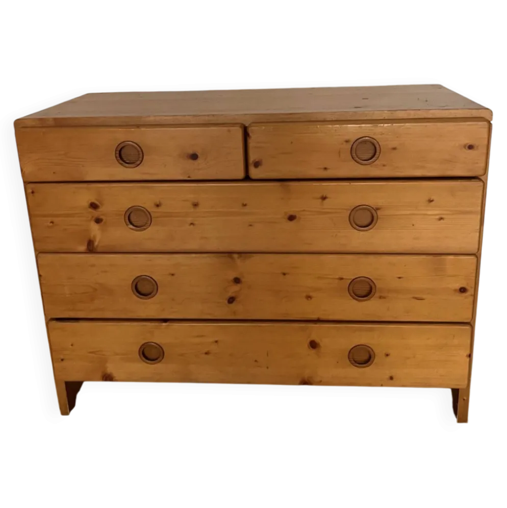 Commode en pin, Charlotte Perriand pour Les Arcs