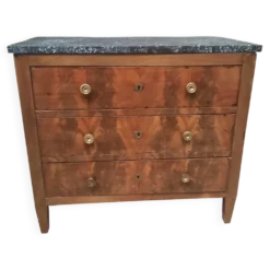Commode en plaquage du dix-neuvieme siècle
