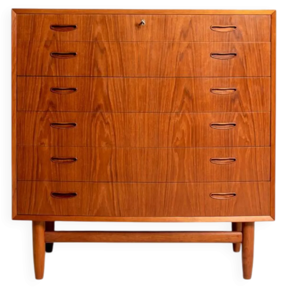 Commode en teck danois, années 1960