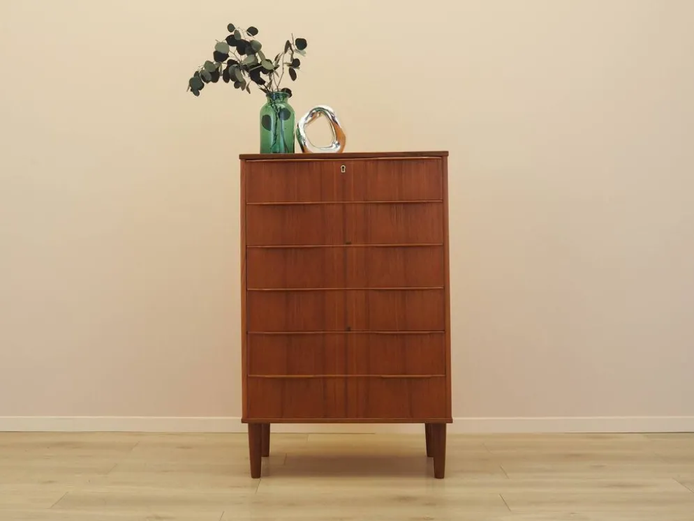 Commode en teck, design danois, années 1970, fabriquée au Danemark