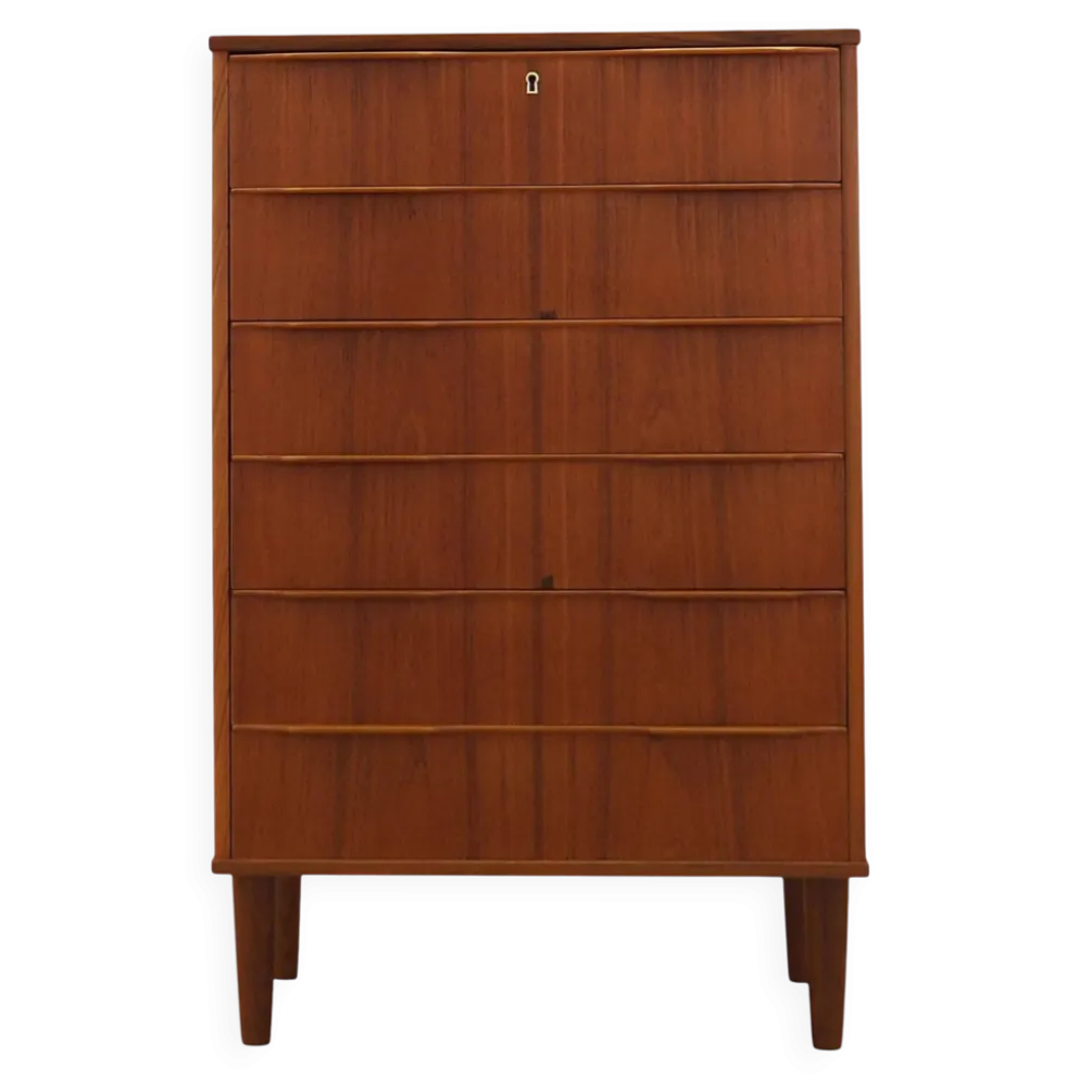 Commode en teck, design danois, années 1970, fabriquée au Danemark
