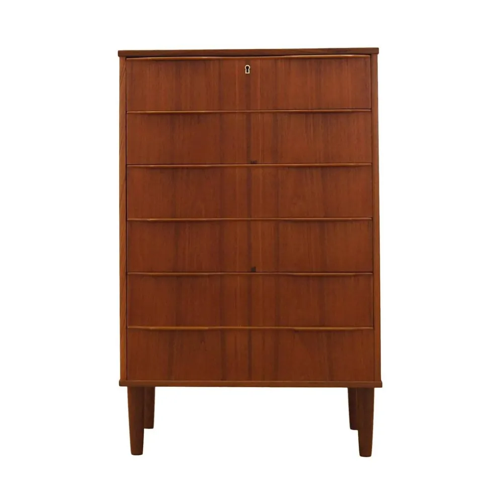 Commode en teck, design danois, années 1970, fabriquée au Danemark