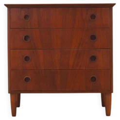 Commode en teck, design danois, années 1970, fabriquée au Danemark