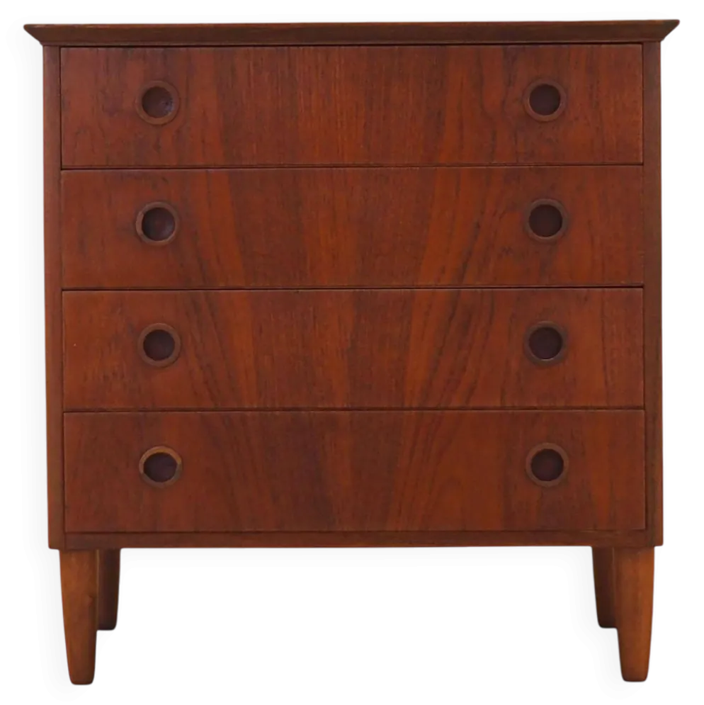 Commode en teck, design danois, années 1970, fabriquée au Danemark