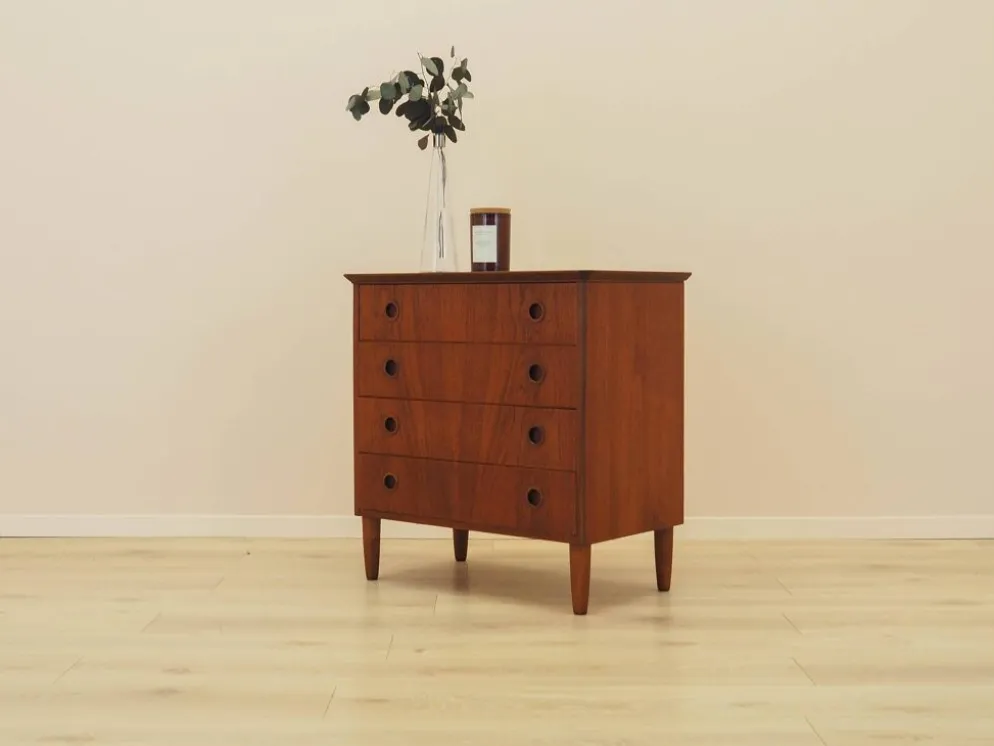 Commode en teck, design danois, années 1970, fabriquée au Danemark