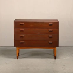 Commode en teck et hêtre de Børge Mogensen, Søborg Møbler