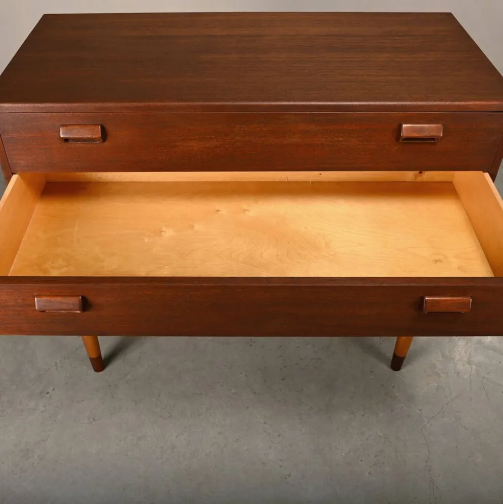 Commode en teck et hêtre de Børge Mogensen, Søborg Møbler